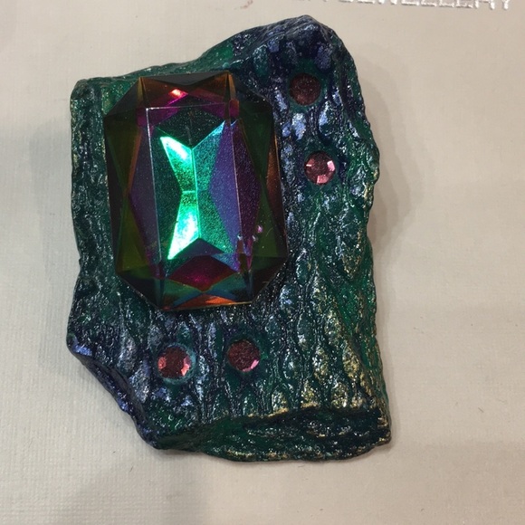 NWT vintage 1990s earrings and brooch/pendant​ - Picture 3 of 5